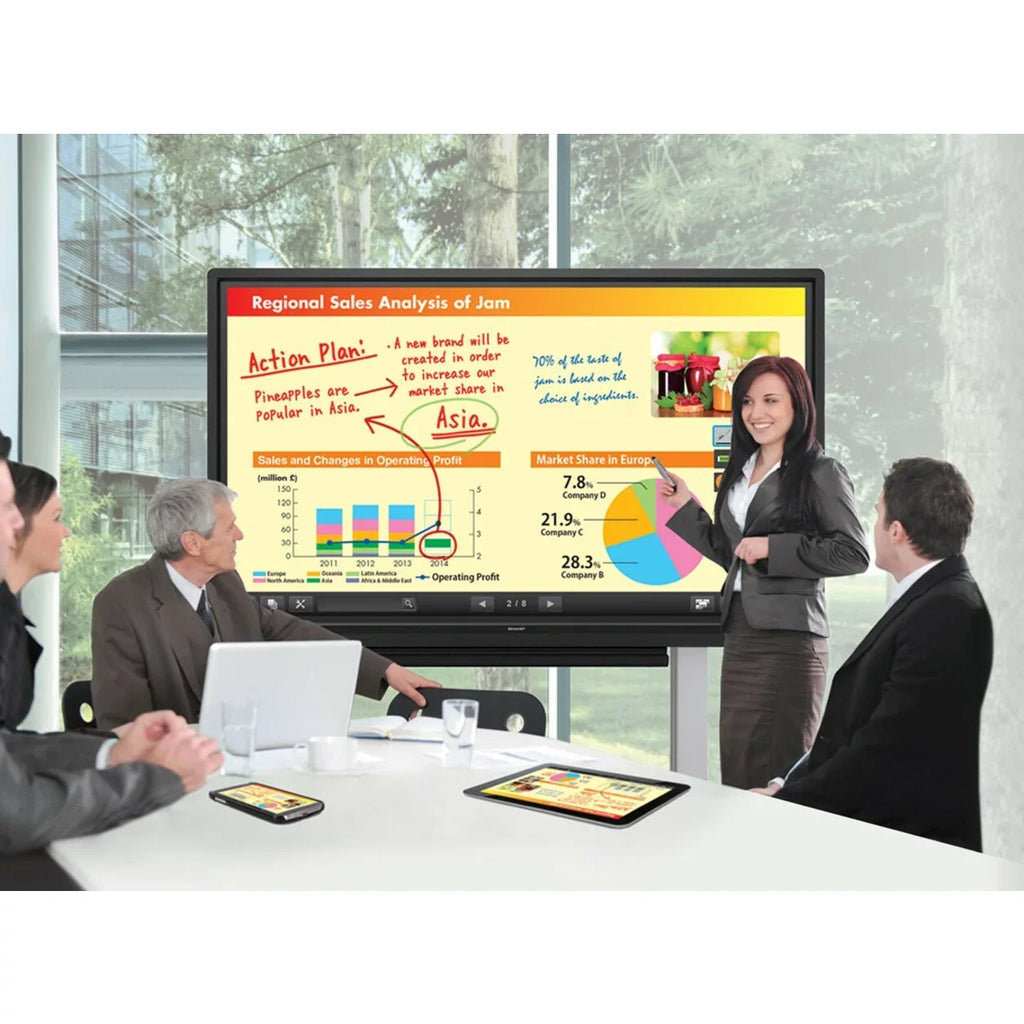 Sharp AQUOS BOARD PNC605B 60" Class LCD Touchscreen Monitor, 16:9, 4 ms
