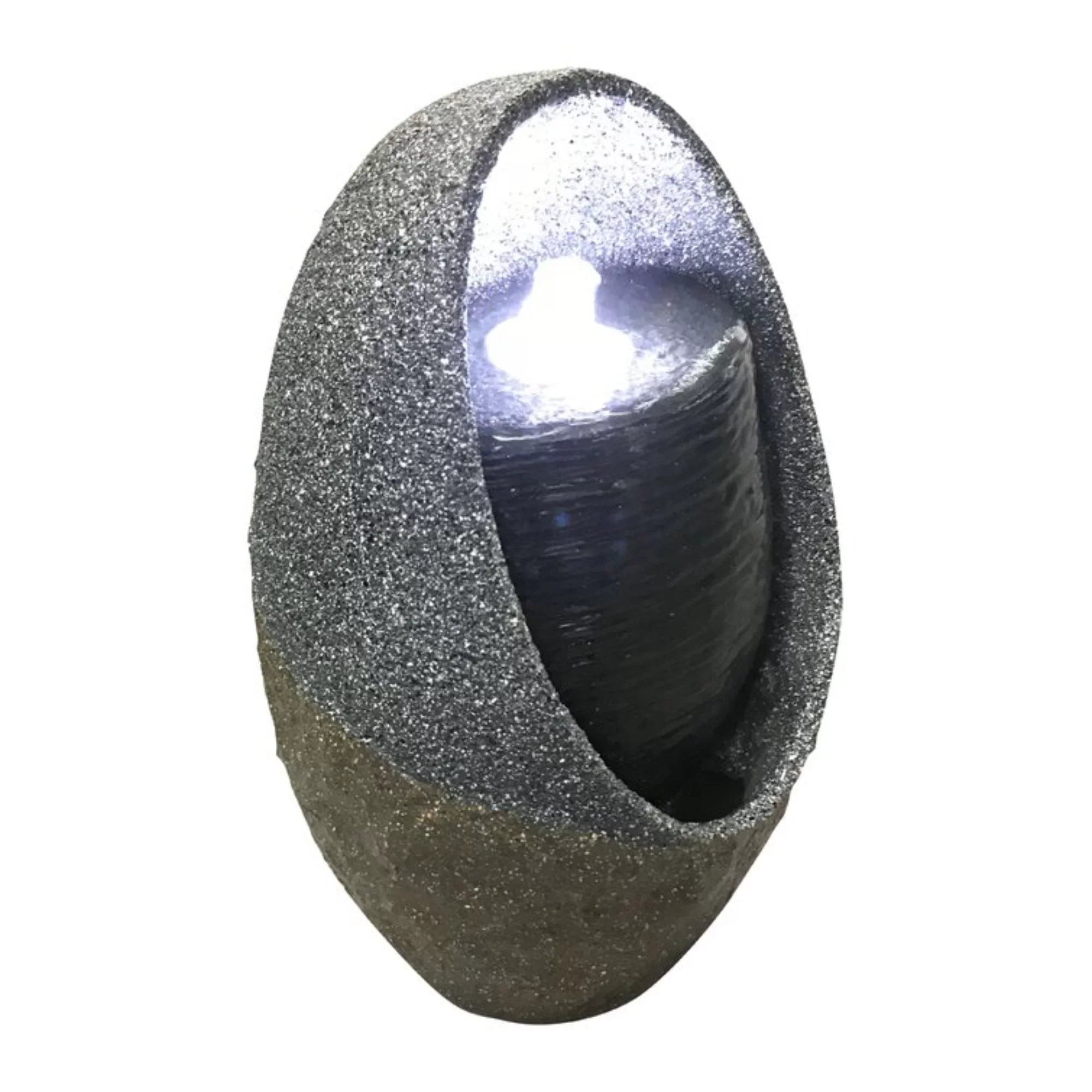 Hi-Line Gifts 11" LED Lighted Bubbling Water Tabletop Fountain
