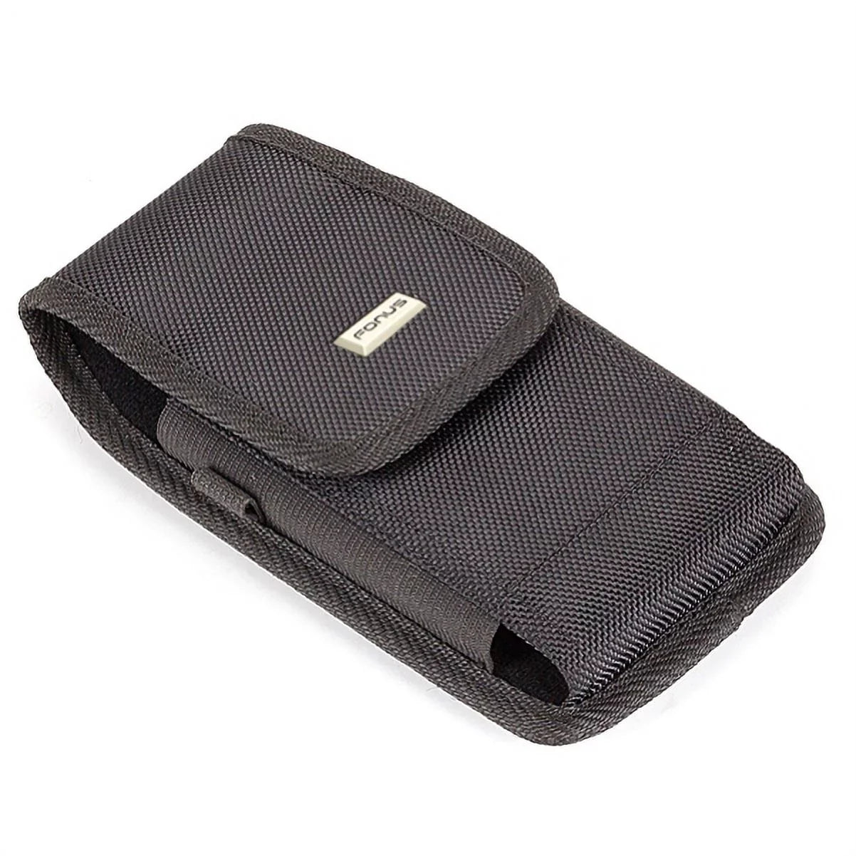 Rugged Resilient Canvas Case Holster Metal Belt Clip w Black Resilient Braided 10ft Long Type-C Cable Rapid Charger Sync USB Wire Y4P for Nokia 3.1 Plus - OnePlus 5T, 6, 6T, 7 Pro - Razer Phone 2
