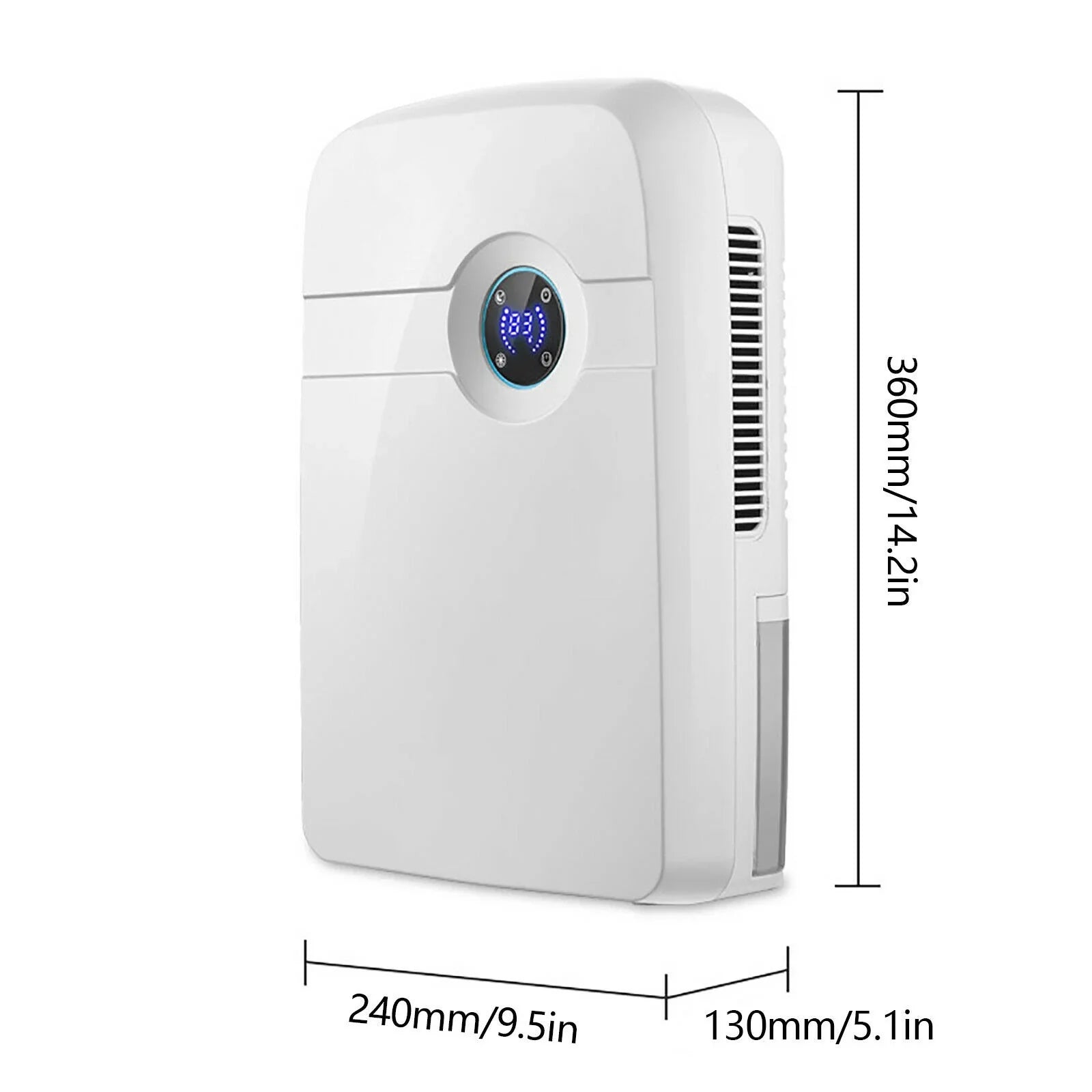 MIDUO Portable 2.5L Dehumidifier 42W Small Dehumidifier with Remote Control for Home