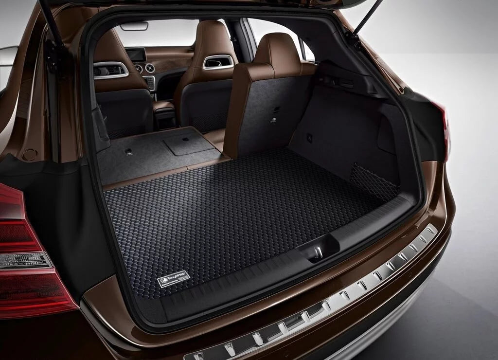 ToughPRO - Trunk Mat Matching with TOYOTA Camry - All Environment Heavy Duty (Made in USA) - Black Rubber - 2007