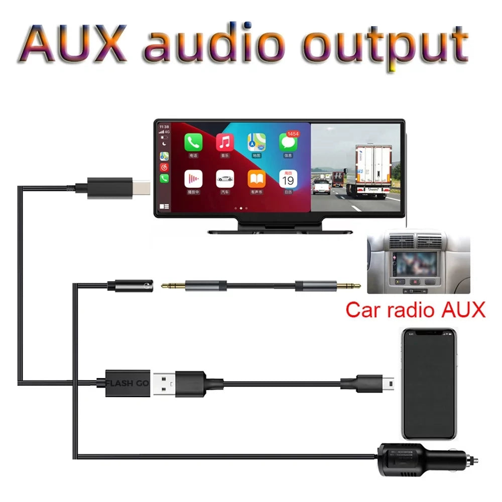 Nebublu Car Console,Car Rearview APP Car 10.26in Car Video Car Auto Rearview Camera APP Nebublu Arealer Auto Camera Car