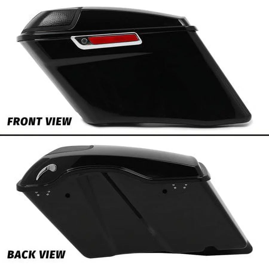 Kojem 5" CVO Hard Saddlebags w/Speaker Grills for Harley Touring Glide 14 15 16 17 18 19 20 21 22 23 with Audio Wrap