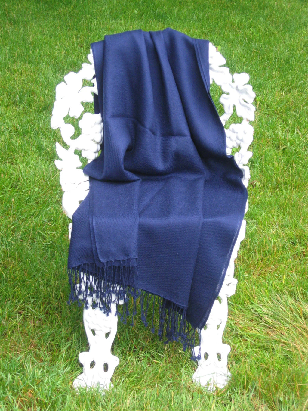 Scarf/Scarves/Shawl/Shawls/Stole/Wrap/Pashmina Scarf/Pashmina Shawl/Cashmere/Cashmere Scarf/Wool/Silk (Inky Navy)