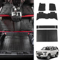 Floor Mats Suitable with Toyota 4Runner 2013-2023 Trunk Mat Cargo Liner Cargo Mat All Environment Trunk Liner 2022 4 Runner Accessories (Trunk Mat+Floor Mats,Fit W/Sliding Tray)