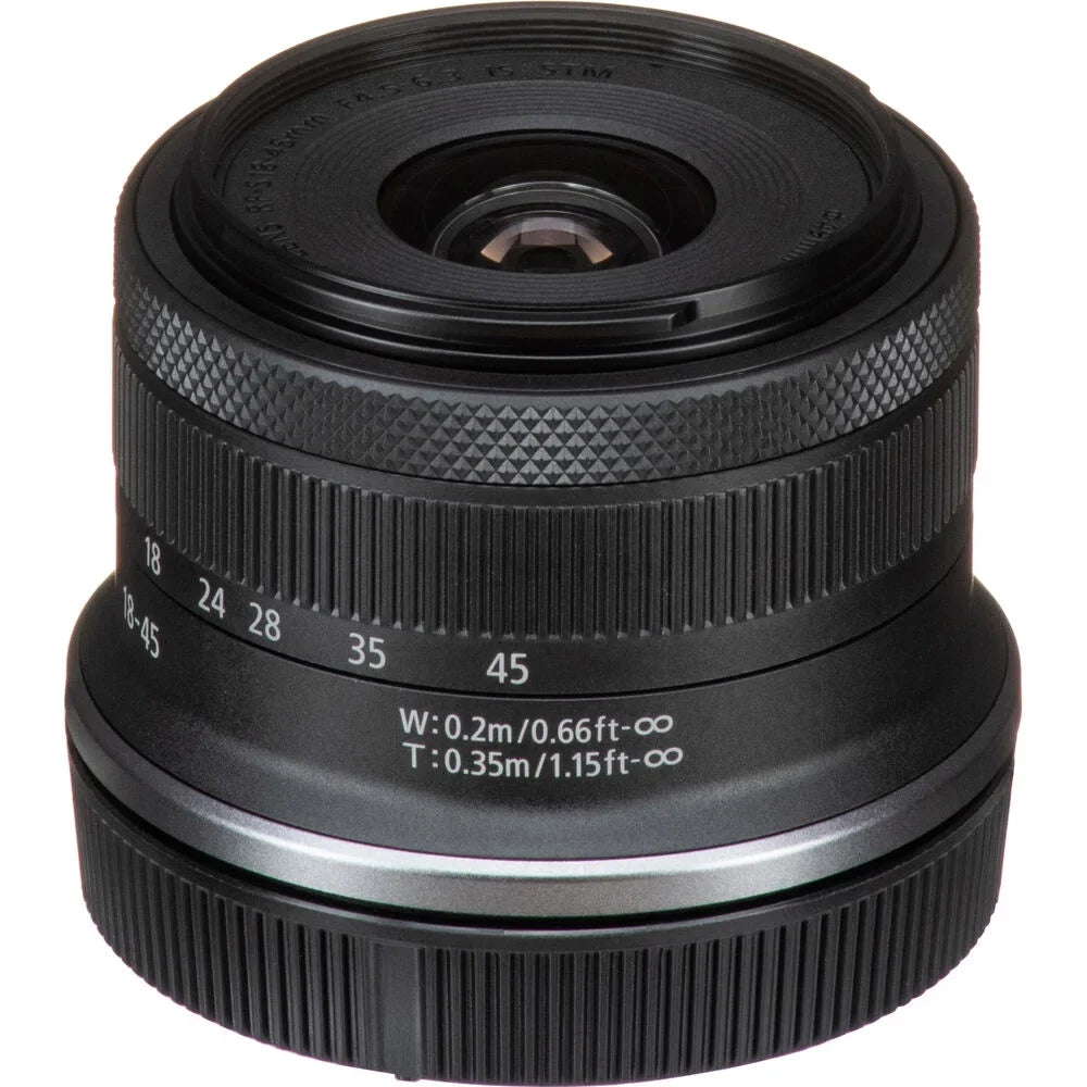 Canon RF-S 18-45mm f/4.5-6.3 IS STM Lens with 64GB Card + More
