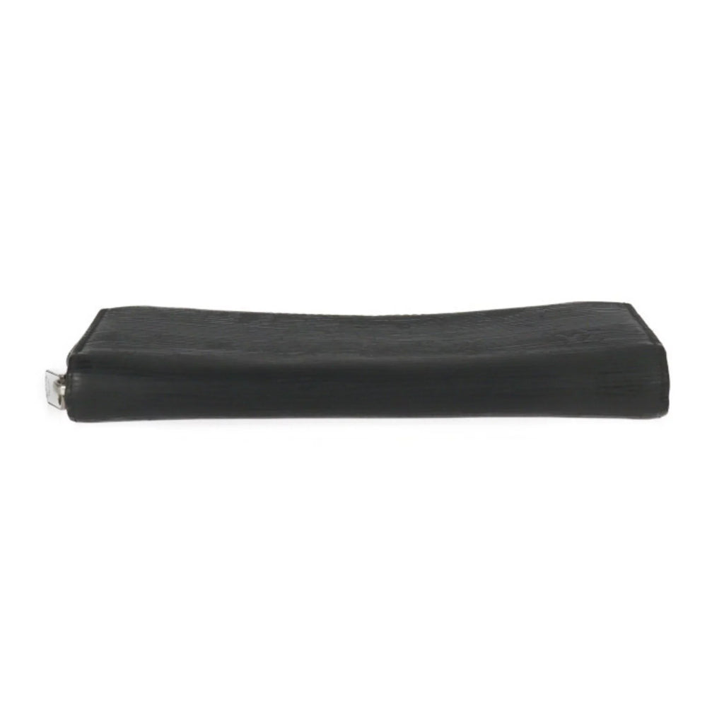 Pre-Owned LOUIS VUITTON Louis Vuitton Zippy Wallet Long M61857 Epi Leather Black Silver Hardware Round Zipper (Good)