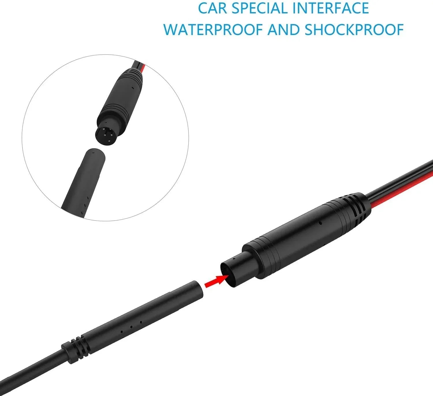 CAM123 Backup Camera Frame License Plate HD Night Vision Rear View 170° Angle Waterproof Fitting with Jensen Car Radio CAR110W CAR710 CAR710X CAR8000 CAR910W CAR910X CDR7011 CM901MIR CMR2720