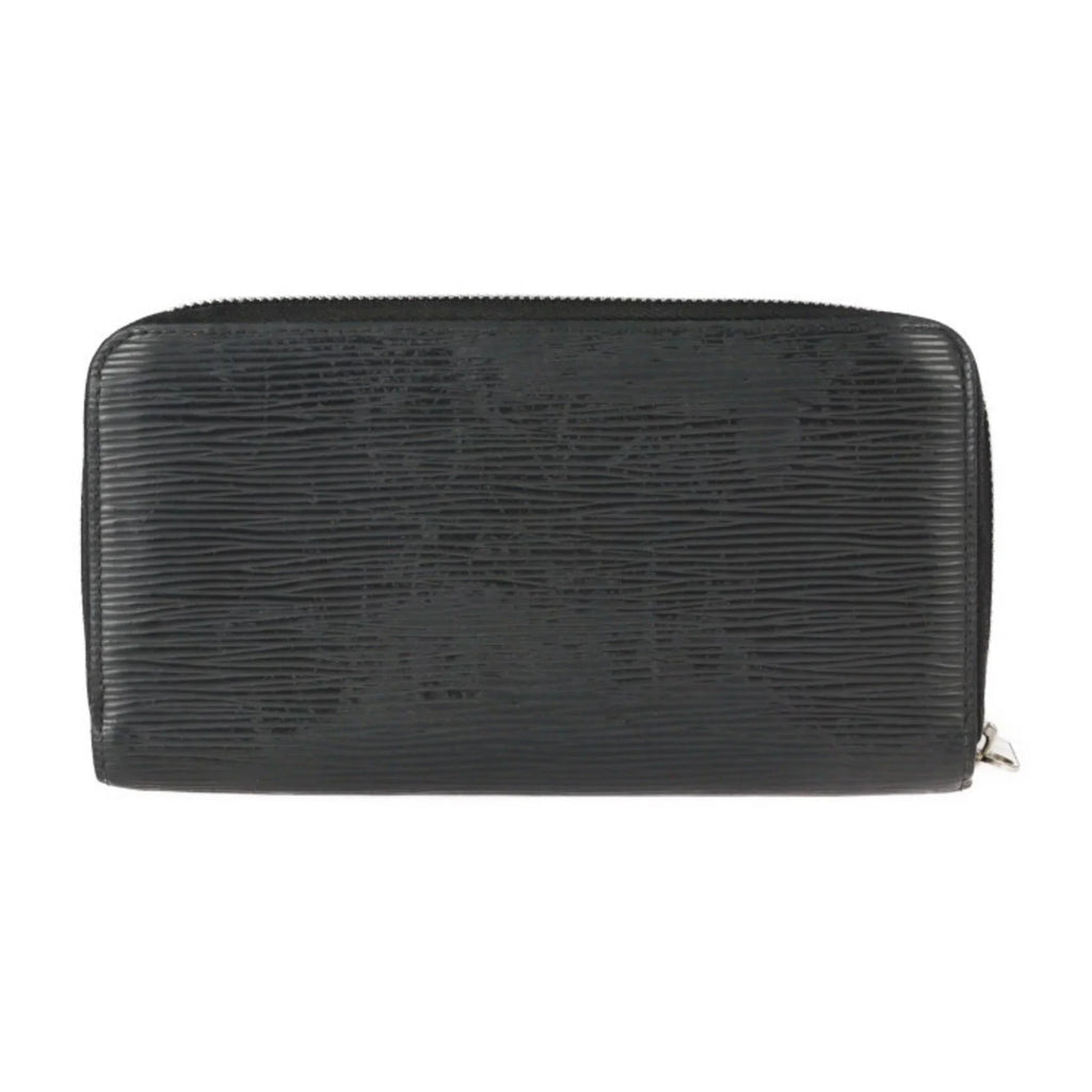 Pre-Owned LOUIS VUITTON Louis Vuitton Zippy Wallet Long M61857 Epi Leather Black Silver Hardware Round Zipper (Good)