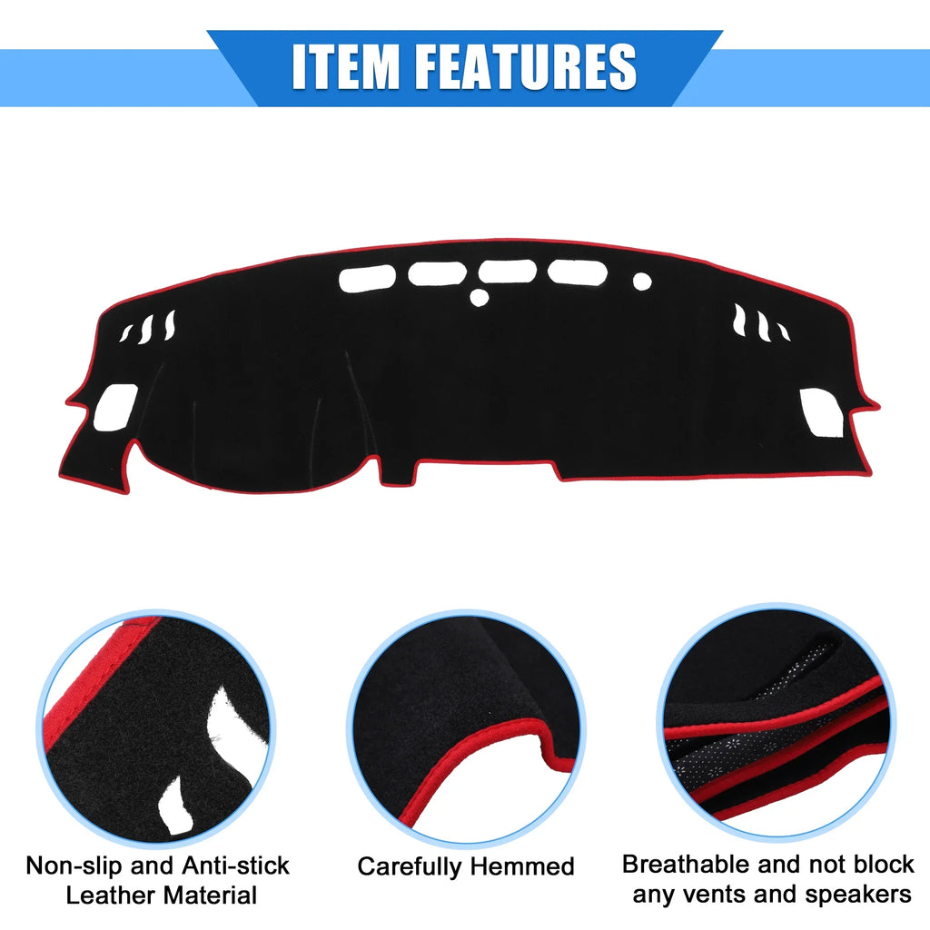 Unique Bargains Car Center Console Dashboard Protection Fitting for Nissan Altima 2019-2020 Protective Polyester Red