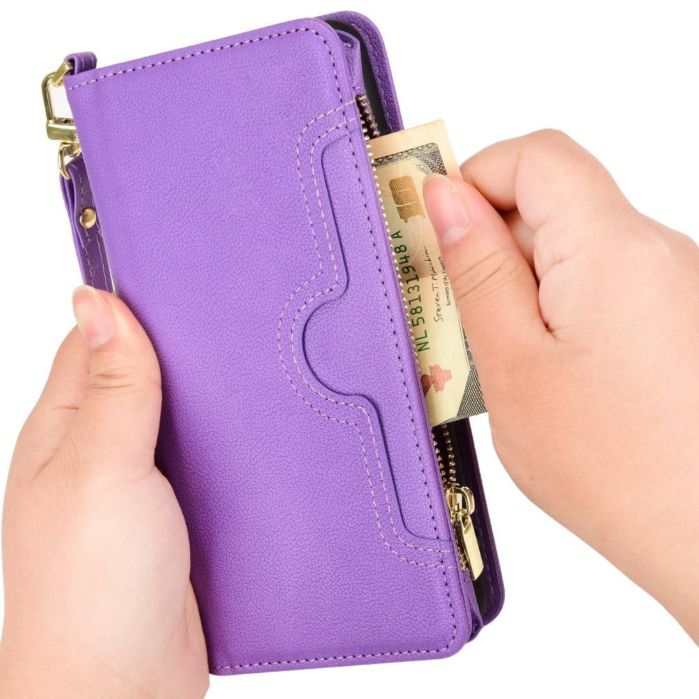 Case for Asus ROG Phone 5 Magnetic PU Leather Flip Leather Shield Zipper Wallet Card Holder