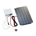 jicheng Solar Air Pump,Aquarium Air Pump Oxygenator Silent Eco Friendly,6V Solar Pond Aerator Solar Powered Pond Pump for Hydroponics