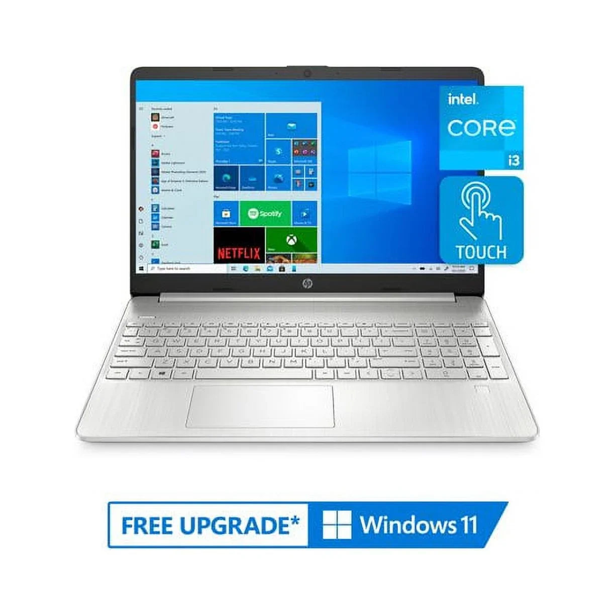 HP 15.6" FHD Touchscreen Business Laptop, 11th Gen Intel Core i3-1115G4 Processor, Windows 10 Pro, 12GB RAM, 512GB SSD, HDMI, Wi-Fi 5, Bluetooth, Fingerprint Reader, Silver