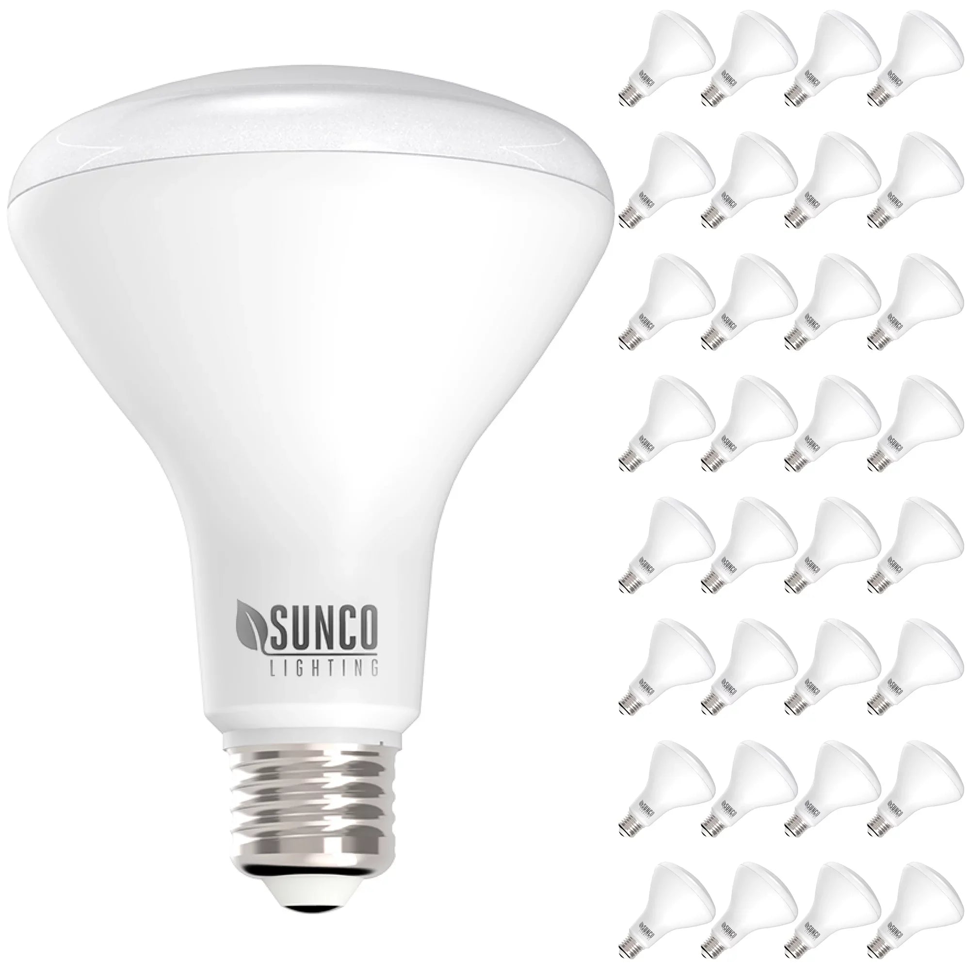 Sunco Lighting 32 Pack BR30 LED Bulb, 11W=65W, 3000K Warm White, 850 LM, E26 Base, Dimmable, Indoor Flood Light for 5" or 6" Cans - UL & Energy Star
