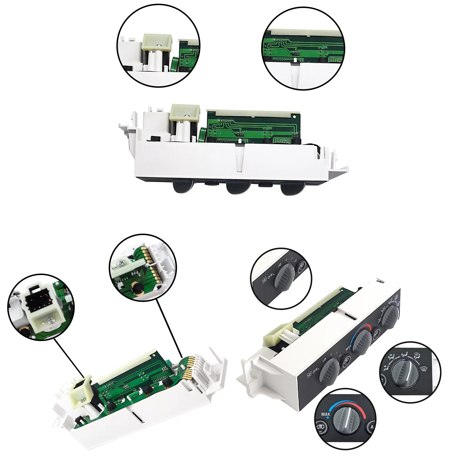 HVAC Heater Climate Control Module Suitable with Chevy, Cadillac, GMC Escalade, C1500, C2500, C3500, K1500, K2500 Suburban, C3500HD, Tahoe Control Panel - 16231175, 16238895