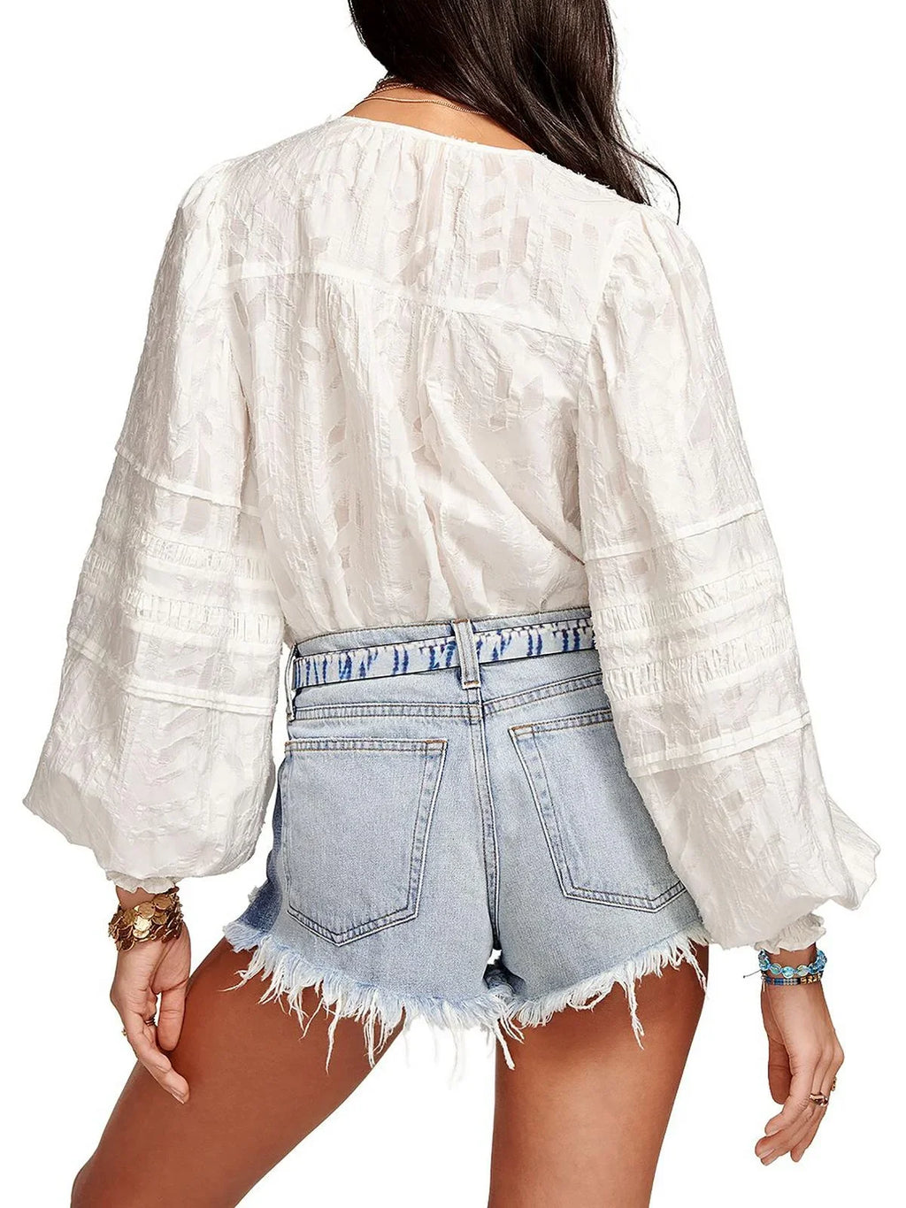 Ramy Brook Womens Textured Ruched Blouse