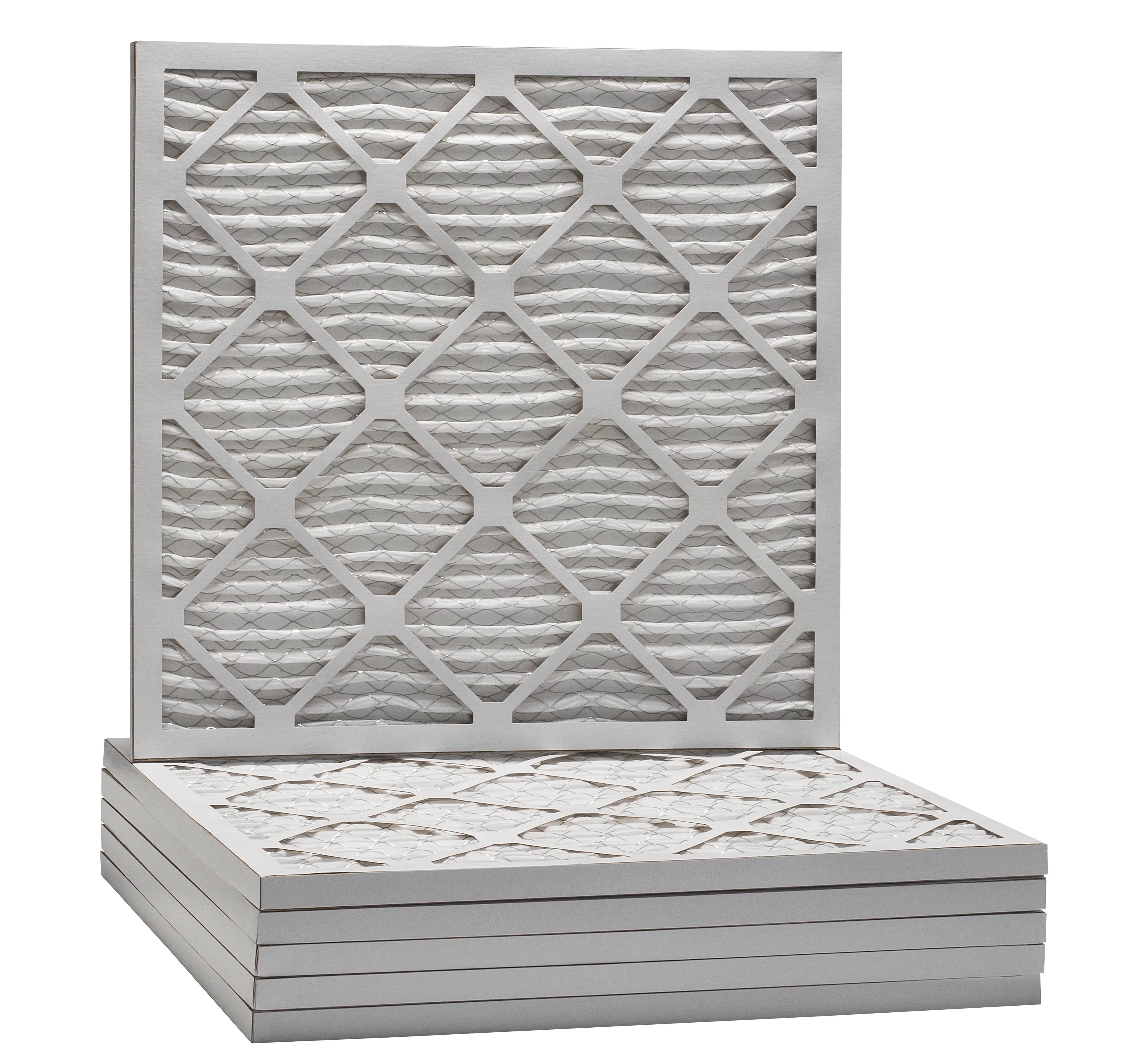 Aerostar 23 1/2x23 1/2x1 MERV 8, Pleated Air Filter, 23 1/2 x 23 1/2 x 1, Box of 6, Made in the USA