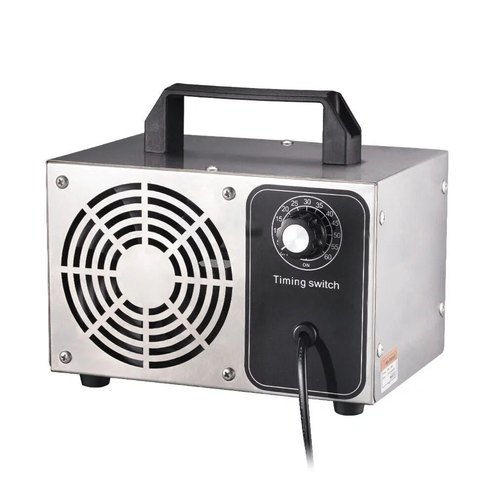 Kydely Room Ozone Machine Glossy Steel Finish 41dB - Eliminate Smoke, Dust & Pollutants with Powerful Ozone