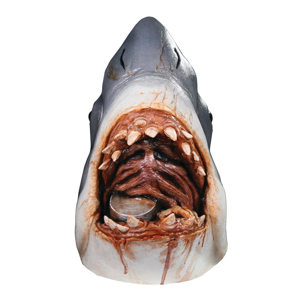 Trick or Treat Studios Jaws Bruce the Shark Multi-color Latex Shark Halloween Costume Mask, for Adult