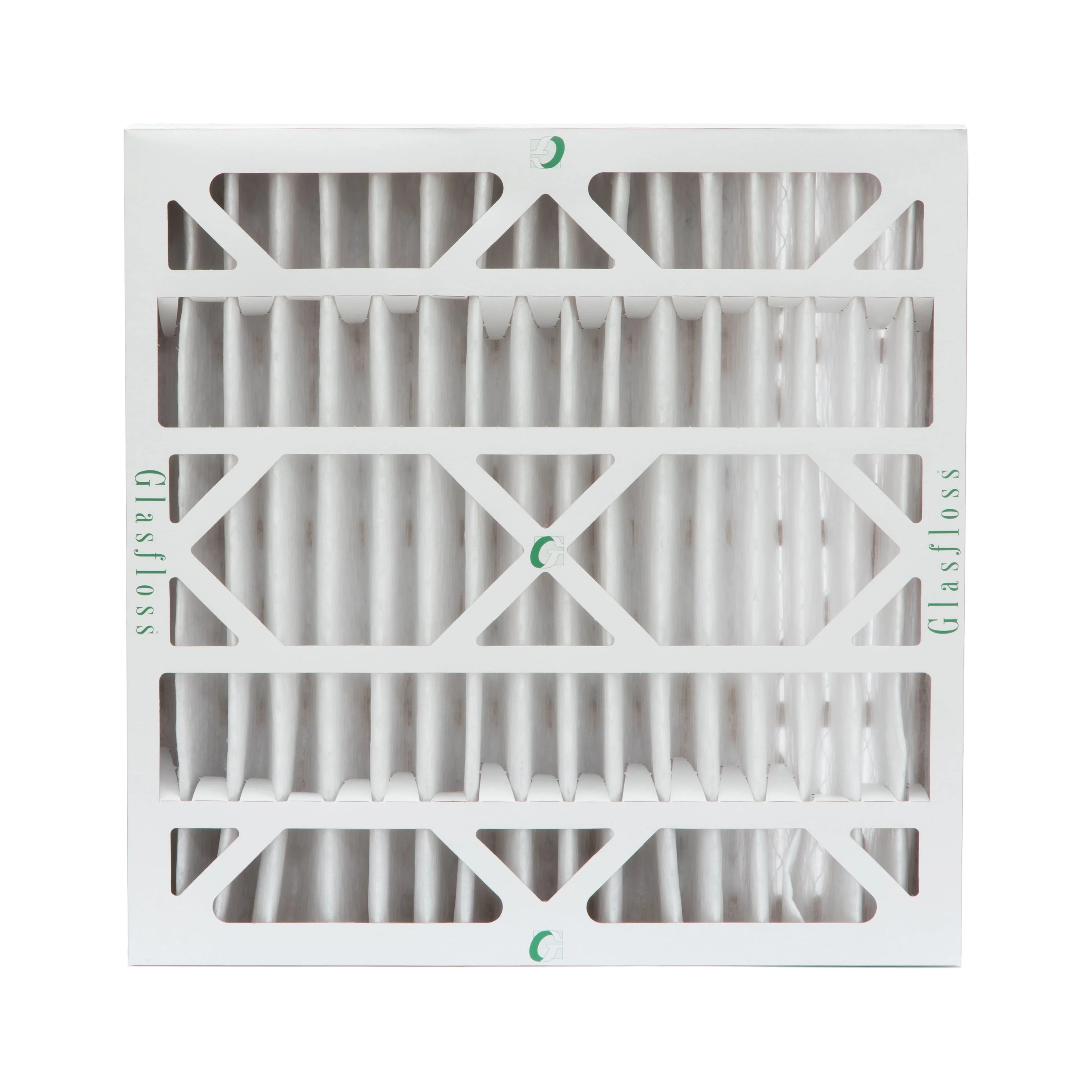 2 Pack of 20x20x4 MERV 10 Pleated 4" Inch Air Filters by Glasfloss. Actual Size: 19-1/2 x 19-1/2 x 3-3/4