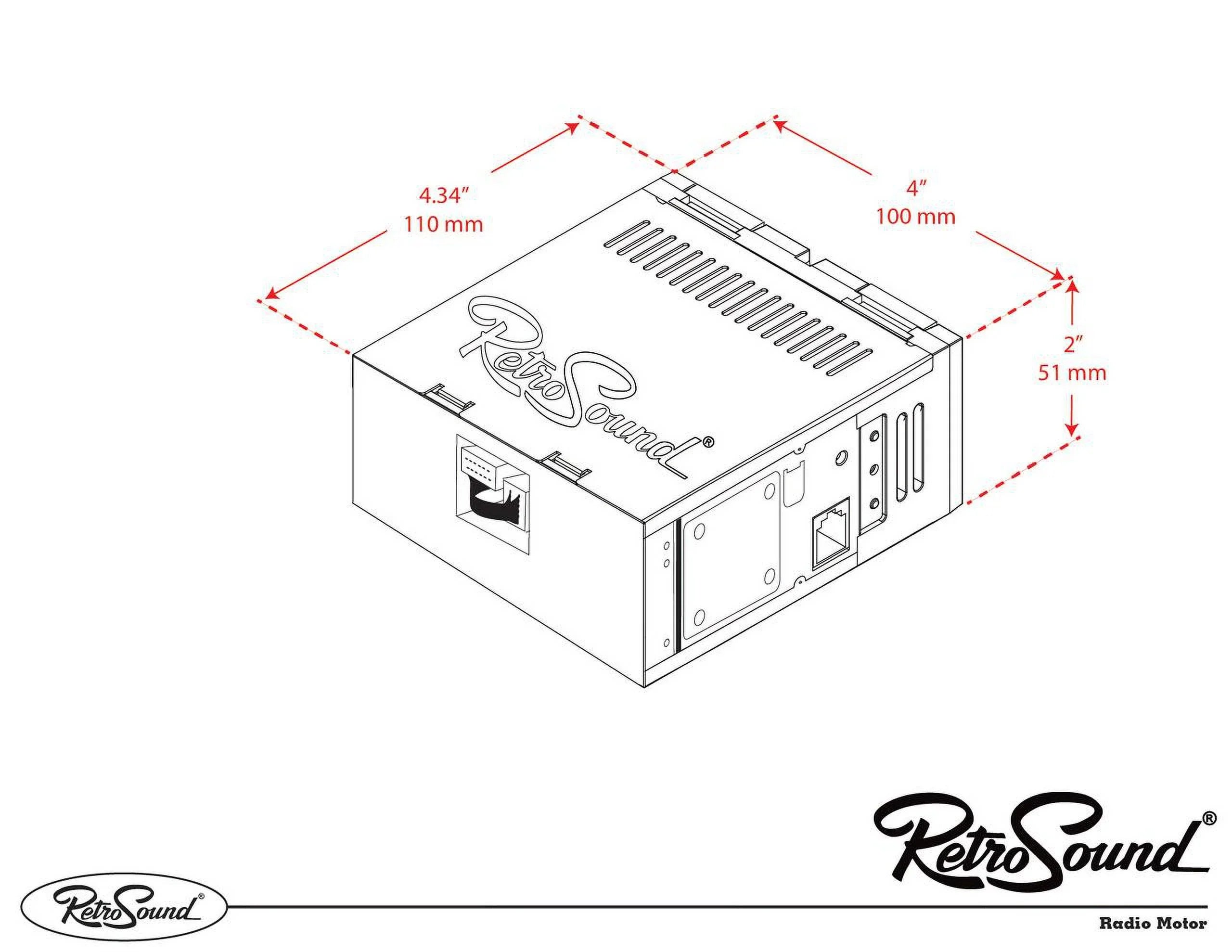 RetroRadio Fitting with 1957-70 Citroen ID19 Features Include Bluetooth, AUX, AM/FM LAB-M1-308-509-39-78PCT1