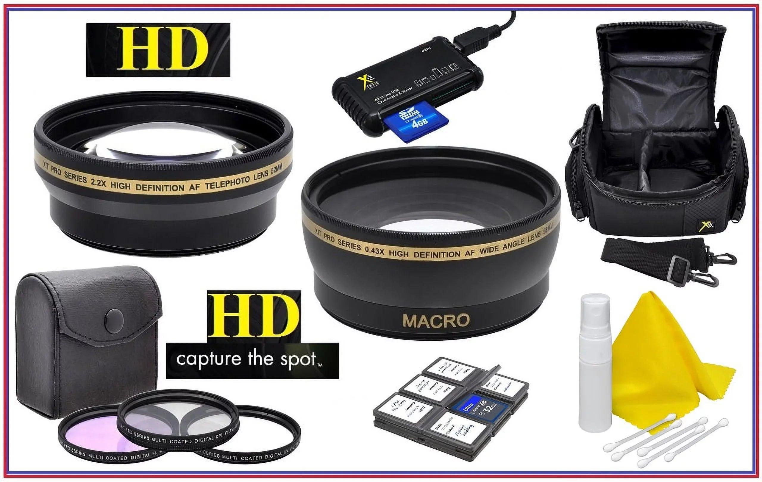 Hi Definition Super Saving Accessory Package for Canon EOS M200 (49mm Suitable