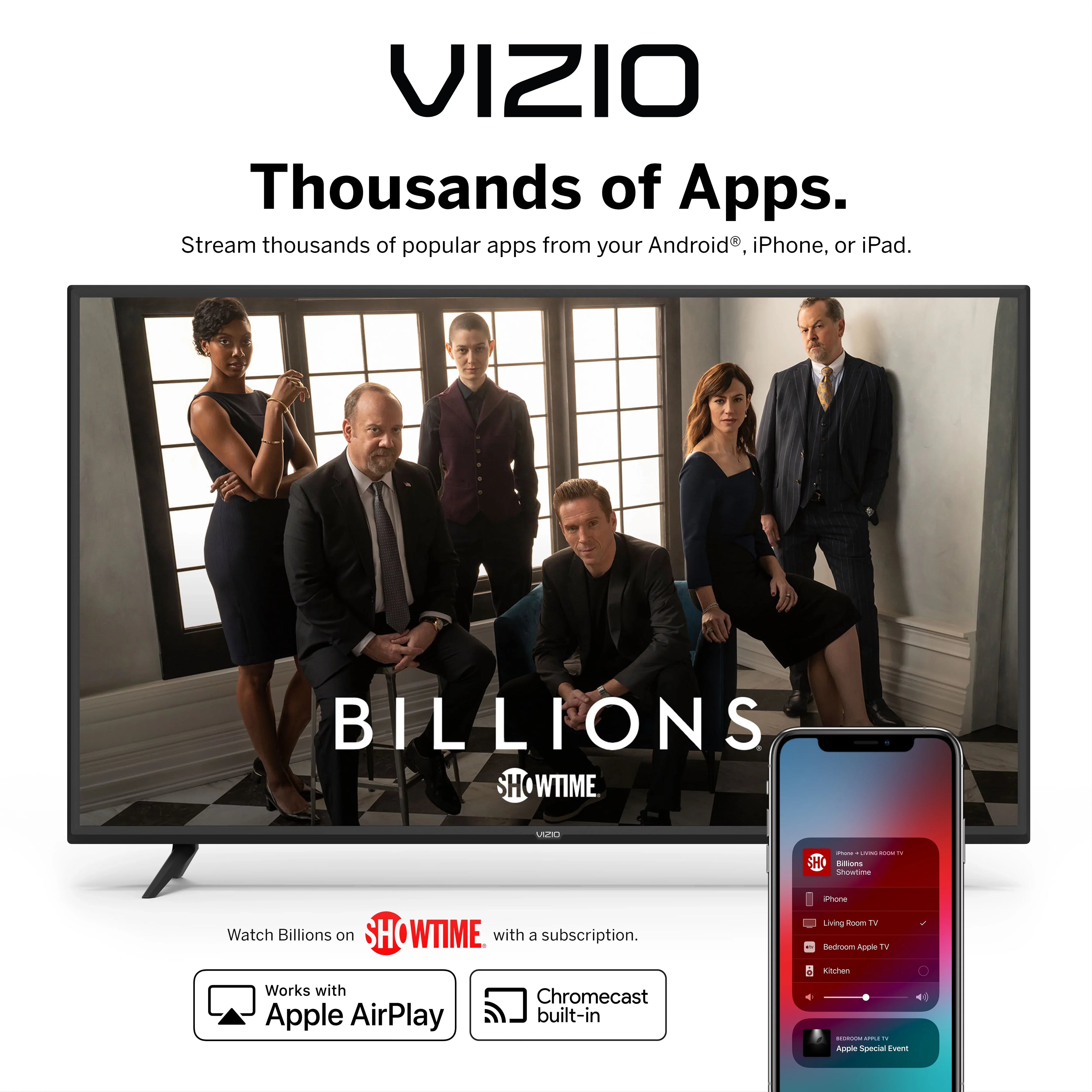 VIZIO 55" Class 4K UHD Quantum Smartcast Smart TV HDR M-Series M55Q7-H1