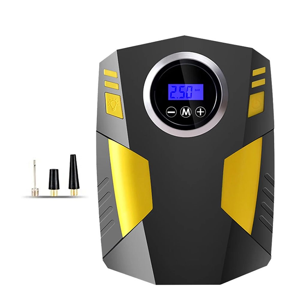 Digital Air Compressor for Car Auto Pump Portable Tire Inflator with LED Light 12V