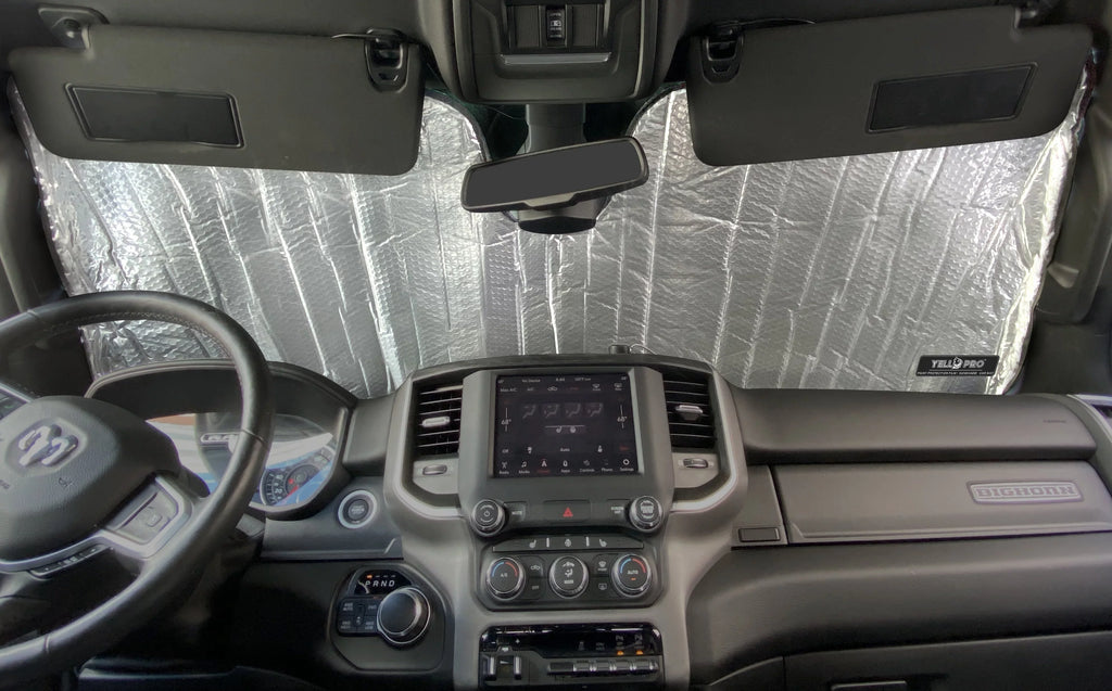 Front Windshield Sunshade for 2019-2023 Dodge RAM 1500 2Dr Regular Cab, 4Dr Quad Cab Crew Cab Mega Cab Pickup Truck