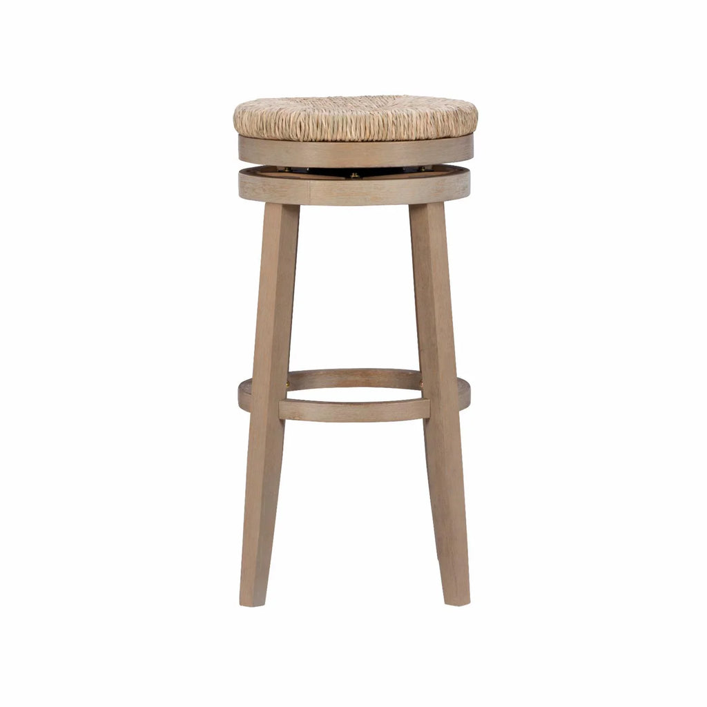 Powell Morgan 31 in. Swivel Bar Stool - Natural with Natural Rush