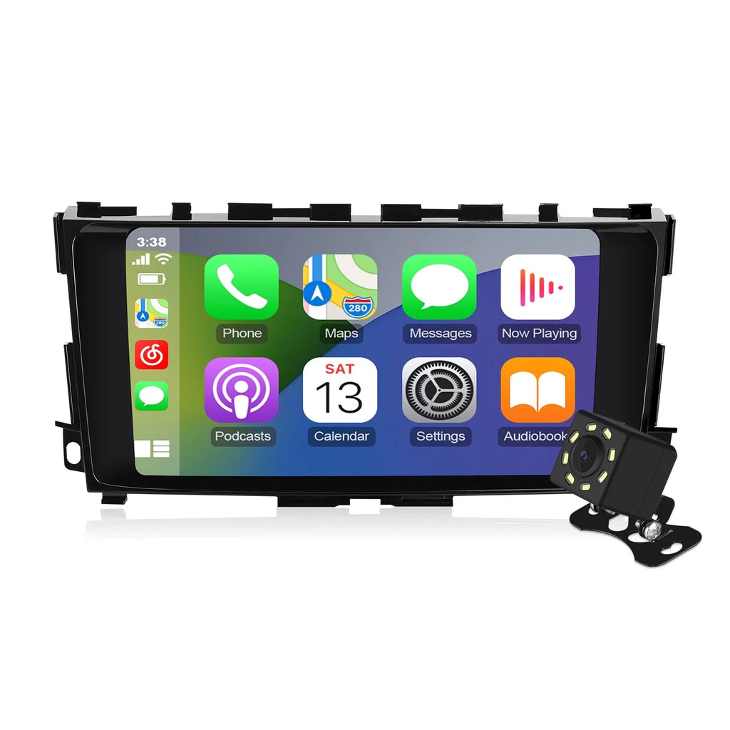 9 inches Android 12 Double Din Car Stereo for Nissan Altima 2014-2018 IPS Touchscreen Screen Car Radio with Carplay & Android Auto Support Backup Camera GPS FM Navi BT 8 core(4+32G)