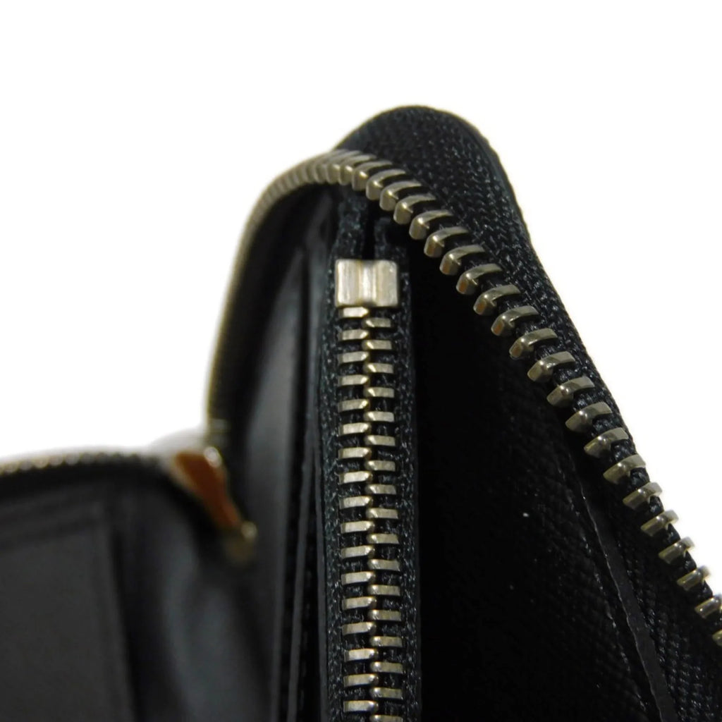 Pre-Owned LOUIS VUITTON Long Wallet Zippy Vertical LV Logo Round Zipper Monogram Eclipse Noir M62295 Men's Billfold (Good)