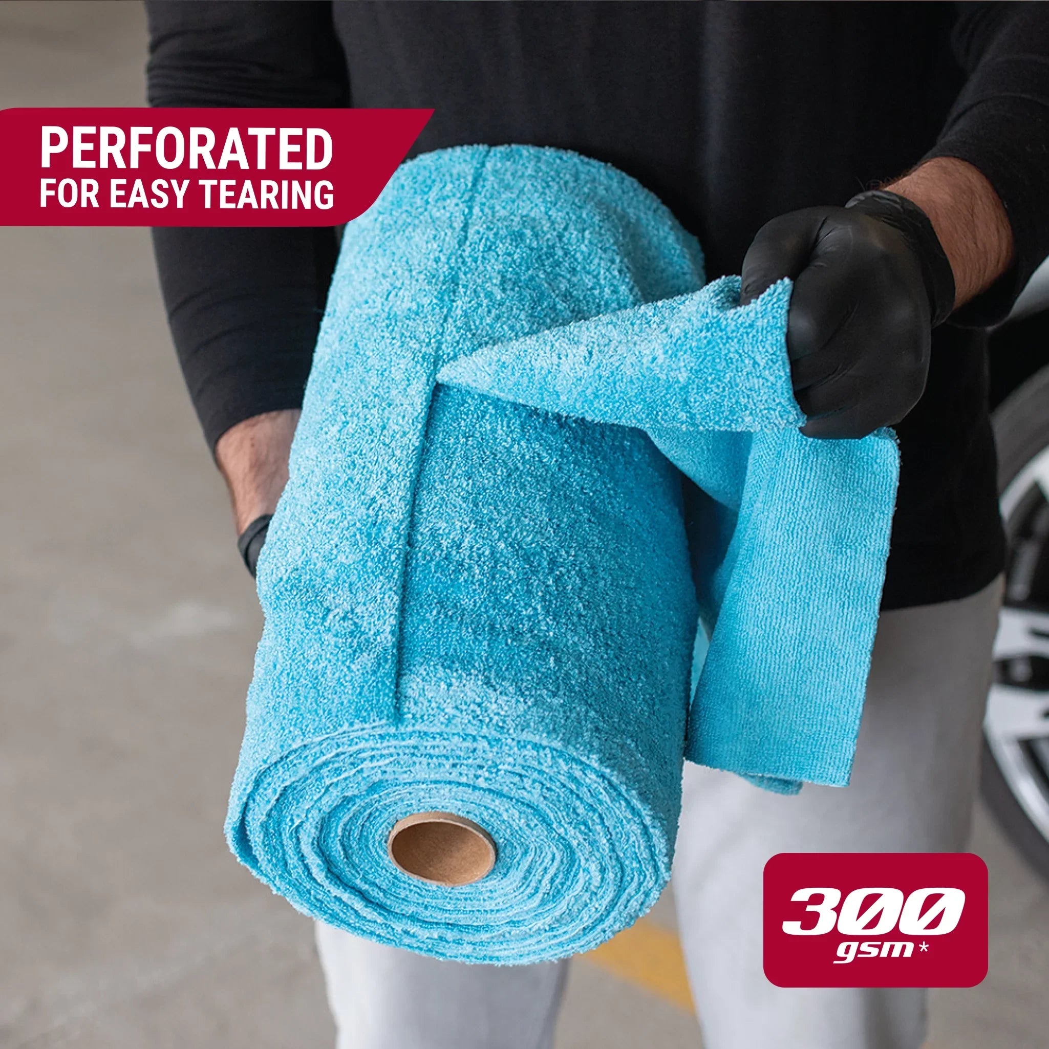 Platinum Series XL Multi-Purpose Microfiber Cleaning, Detailing Towels, 50 Count Roll