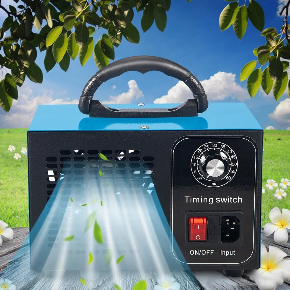 Kydely Room Ozone Machine Glossy Steel Finish 41dB - Eliminate Smoke, Dust & Pollutants with Powerful Ozone