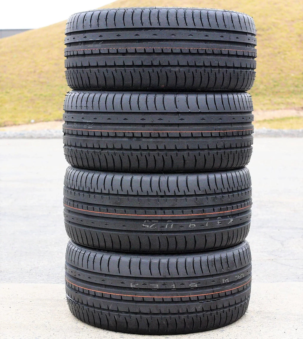 Pair of 2 (TWO) Accelera Phi 255/45ZR18 255/45R18 103Y XL A/S High Performance Tires Fits: 2005-13 Toyota Tacoma X-Runner, 2007-10 Ford Mustang Shelby GT500