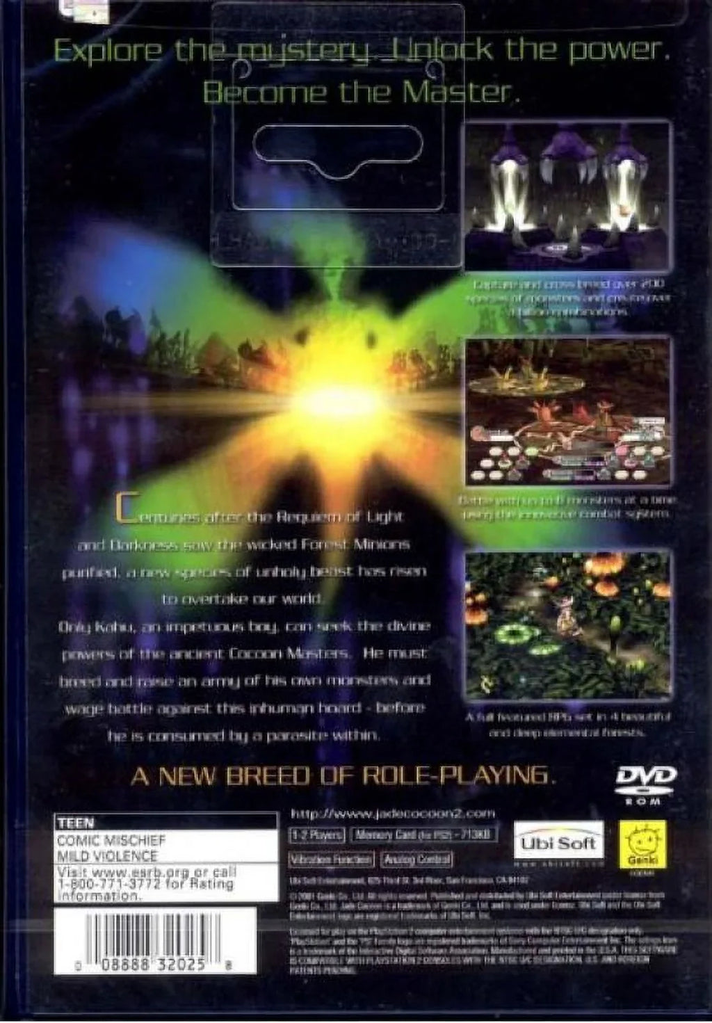 Restored Jade Cocoon 2 (Sony PlayStation 2, 2001) RPG Game (Refurbished)