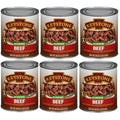 (6 Cans Pack) Keystone Meats All Natural Canned Beef 28 Ounce ✅ Emergency Long Shelf Life Camping Food ✅