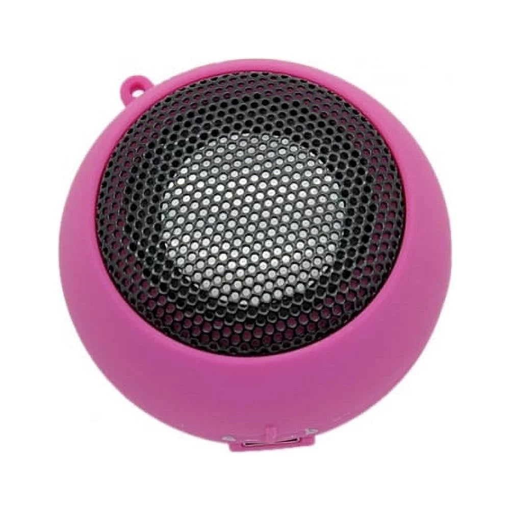 Wired Portable Loud Speaker Pink Multimedia Audio System Rechargeable Matching With Alcatel Onyx - LG V50 ThinQ 5G, G8 ThinQ - Motorola Moto G7 Power Play - Nokia 3.1 Plus