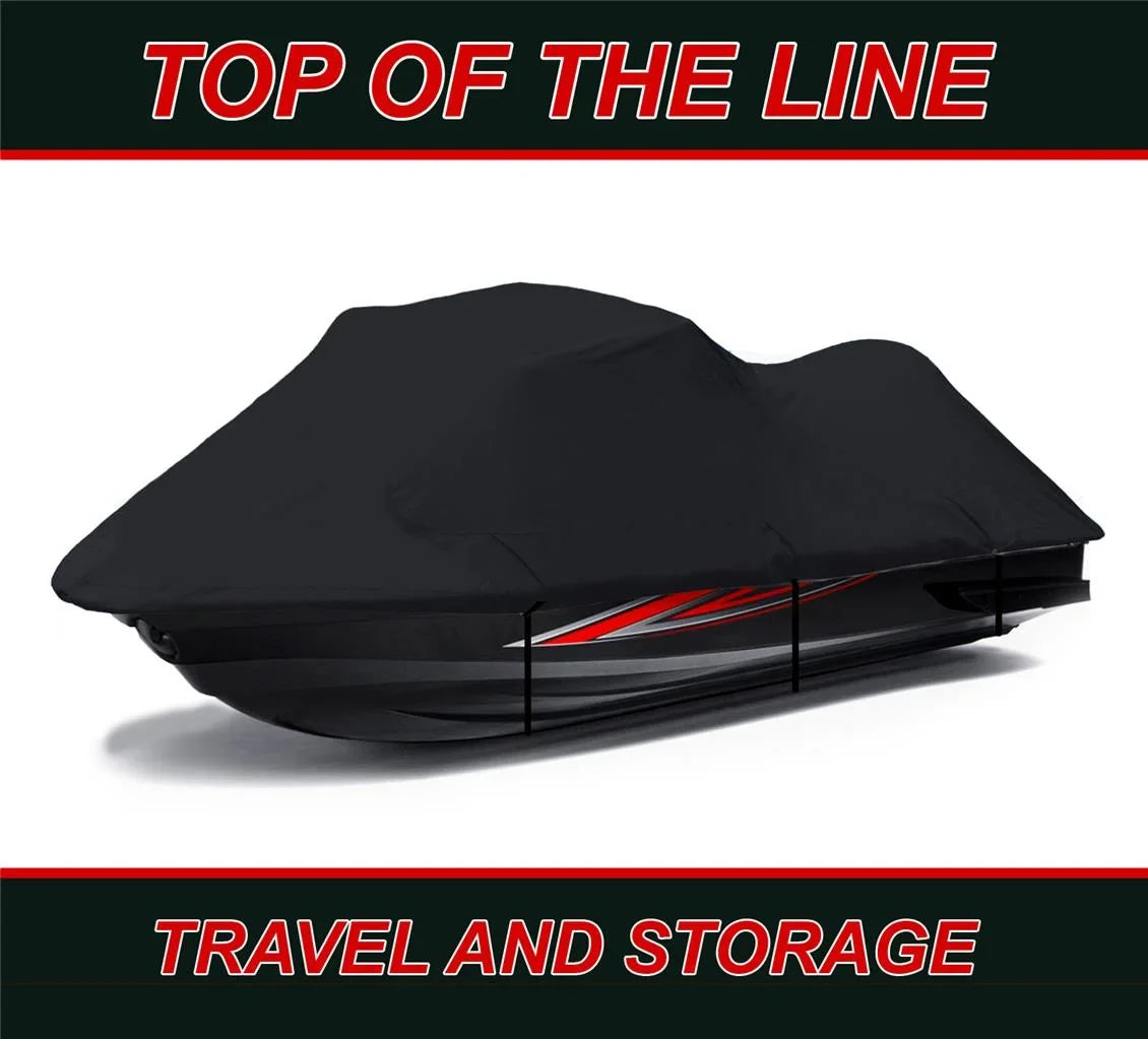 BLACK 600 DENIER JetSki Wrap Fitting for Kawasaki 750 STX 1994 1995 1996 1997 1998 / 900 STX 1997-2006 Jet Ski PWC Protection