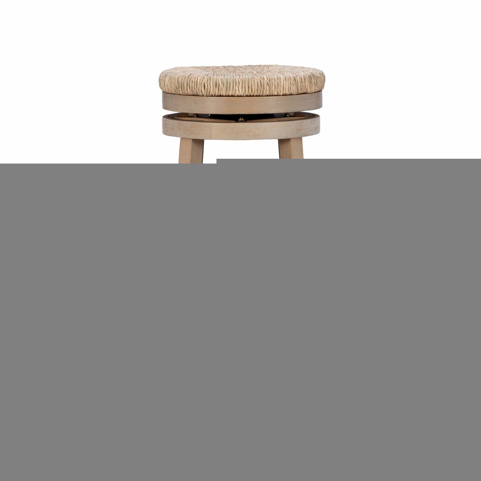Powell Morgan 31 in. Swivel Bar Stool - Natural with Natural Rush