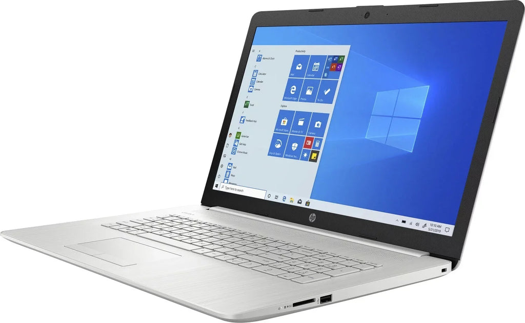 HP 17.3" FHD (1920 x 1080) Laptop, Intel Core i5-1135G7 up to 4.2GHz, Intel Iris Xe Graphics, 8GB DDR4 RAM, 256GB PCIe SSD, Win10 Home, Webcam, Wifi 5, Natural Silver, With MTC Mousepad