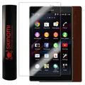 Skinomi Dark Wood Skin & Screen Protector for Sony Xperia Z3 Tablet Compact