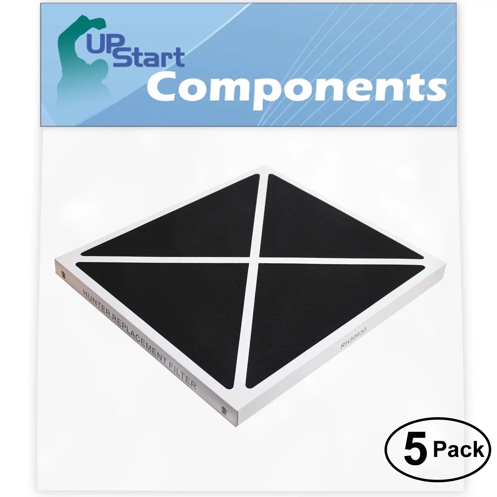 5-Pack Replacement for Hunter 30930 Air Purifier Filter - Matching with Hunter 30930 Air Filter
