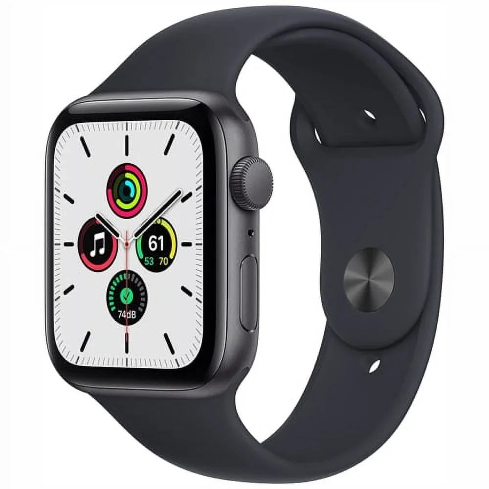 Pre-Owned Apple Watch SE 44mm GPS - Space Gray Aluminum Case - Black Sport Band (2020) - Fair