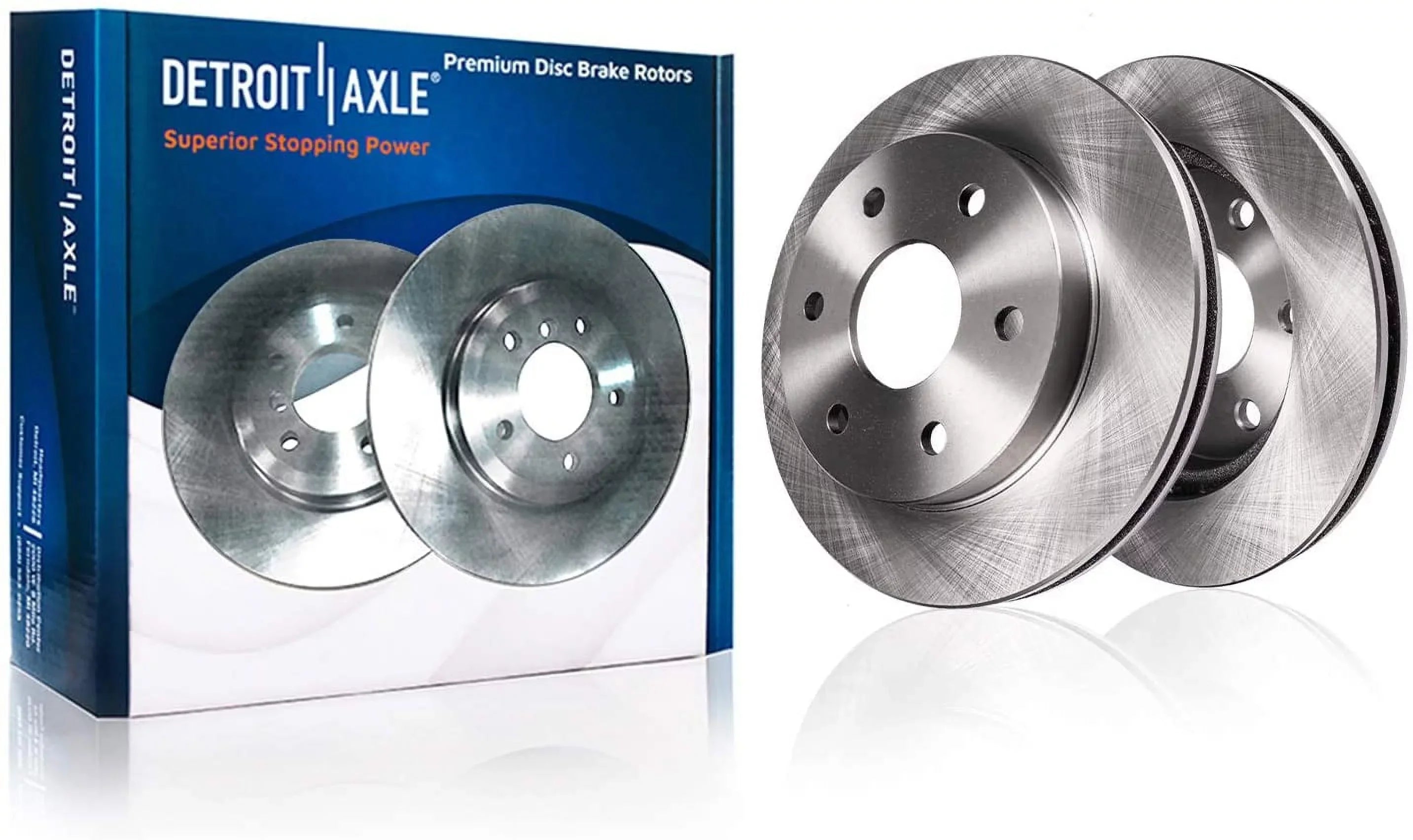 Detroit Axle - Front Brake Kit for Chevy GMC Silverado Sierra Yukon XL Avalanche 1500 Tahoe Cadillac Escalade EXT ESV Disc Brake Rotors Ceramic Brakes Pads : 12" Rotor - [4-Wheel Disc Model]