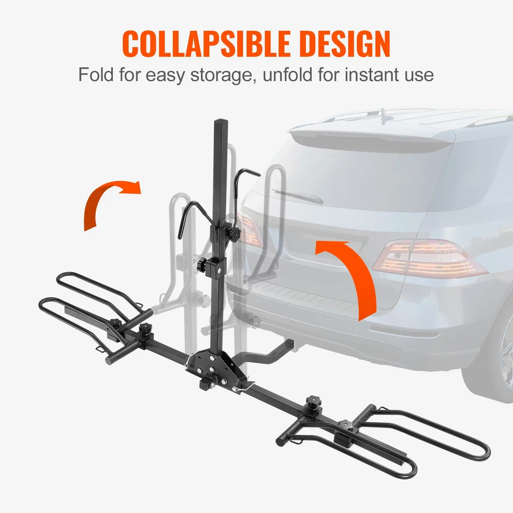 SKYSHALO Hitch Mount Folding Carrier Car Truck SUV 1.25"/2" Receiver 2-Bike Rack