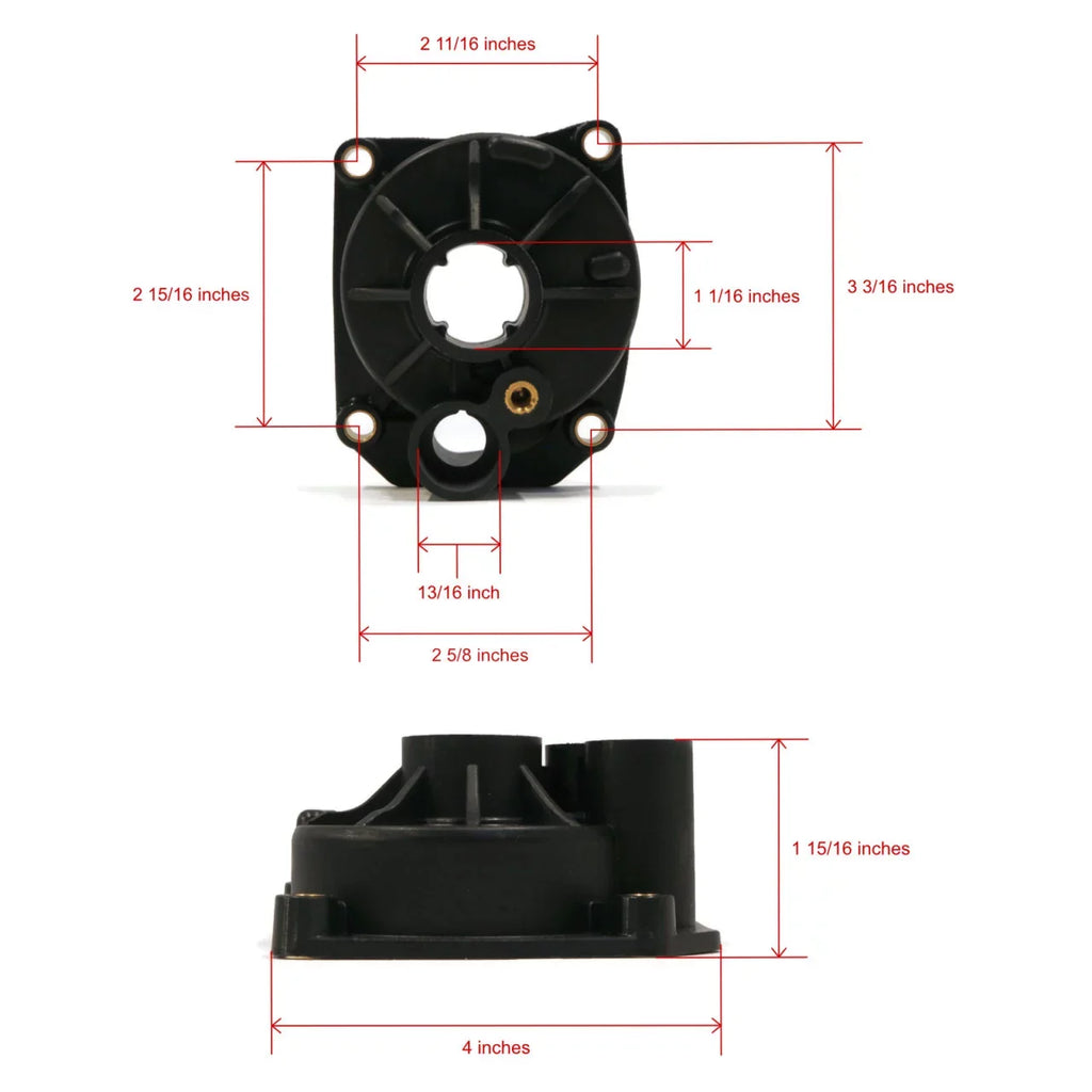 The ROP Shop | Water Pump Impeller Kit For 1987 Evinrude 60 HP E60TLCUC Outboard, 15" Transom