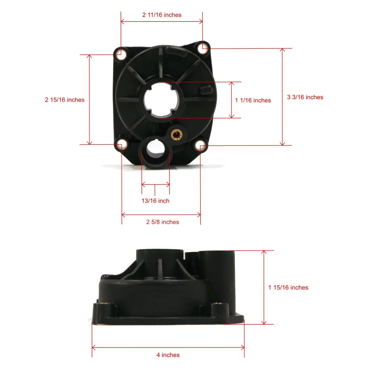 The ROP Shop | Water Pump Impeller Kit For 1987 Evinrude 60 HP E60TLCUC Outboard, 15" Transom