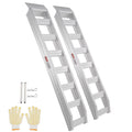 BENTISM Aluminum Truck Loading Ramps 8810 lb/4 Ton 72" x 15" Strong Flat Ends Non-slip Portable Truck Ramps for Tractors ATVs UTVs Motorcycles Vehicle