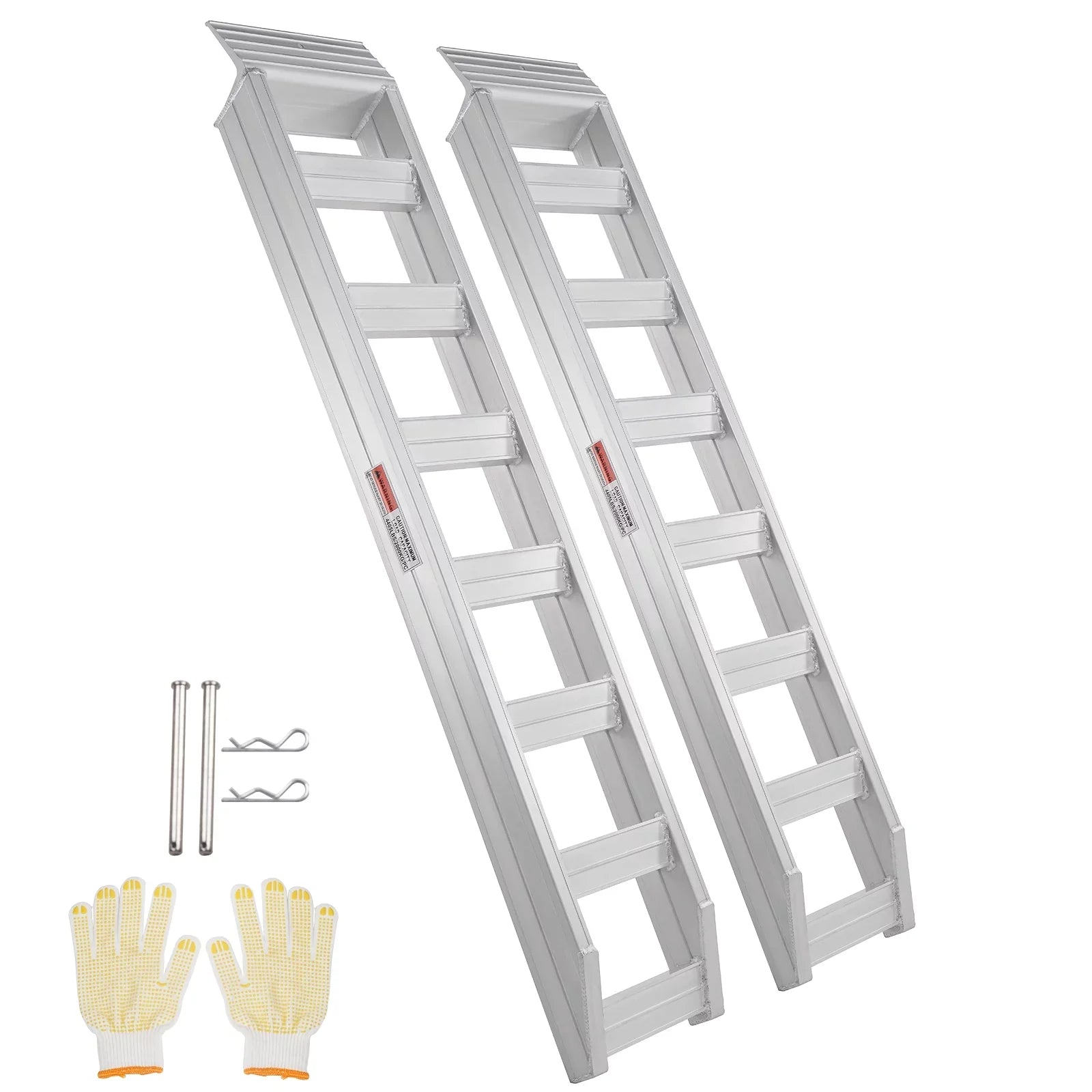 BENTISM Aluminum Truck Loading Ramps 8810 lb/4 Ton 72" x 15" Strong Flat Ends Non-slip Portable Truck Ramps for Tractors ATVs UTVs Motorcycles Vehicle